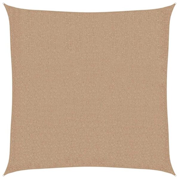 Żagiel przeciwsłoneczny, 160 g/m², kolor taupe, 3x3 m, hdpe