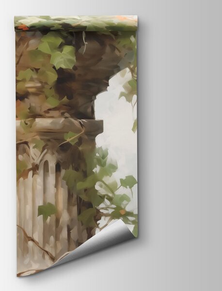 Fototapeta Roślina rosnąca na słupie, Fototapety design, Popularne Fototapety, w03847 - Tapeko.pl