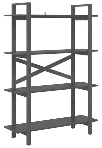 Półka na książki czarny dąb 100 x 33,5 x 140 cm