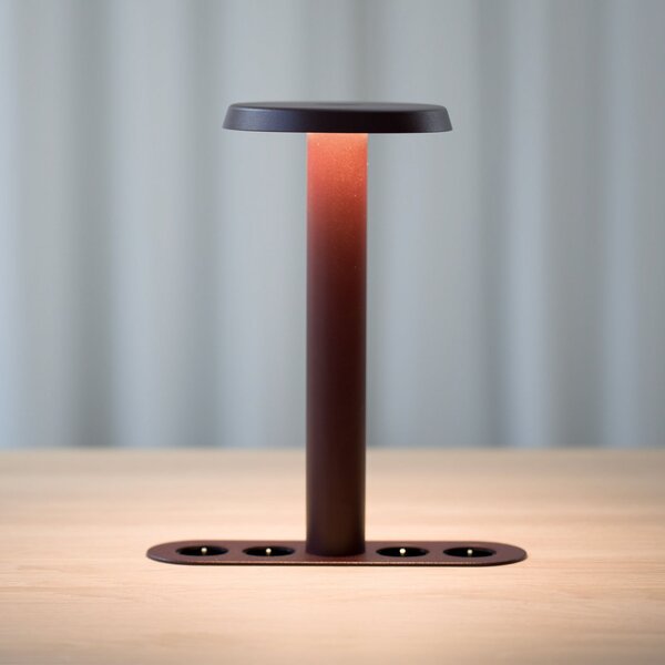 Lampa Stołowa NOMAD COLLECTION, NOMAD LAMP 02, ściemnialny, czerwony, salon, aluminium, design