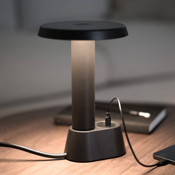 Lampa Stołowa NOMAD COLLECTION, NOMAD LAMP 01, ściemnialny, czarny, salon, aluminium, design