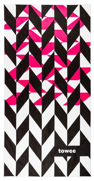 Ręcznik sportowy DYNAMICA pink, 50 x 100 cm