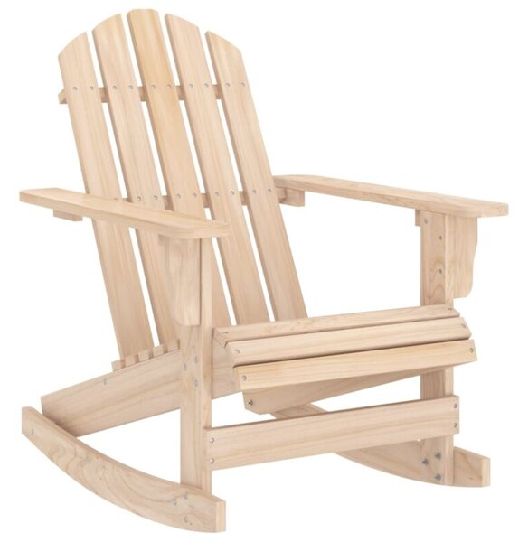 Ogrodowy fotel bujany adirondack, lite drewno jodłowe