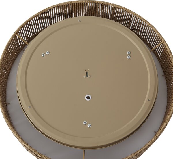 Lampa sufitowa Japandi naturalna z abażurem 46 cm 3-źródła światła - Luz