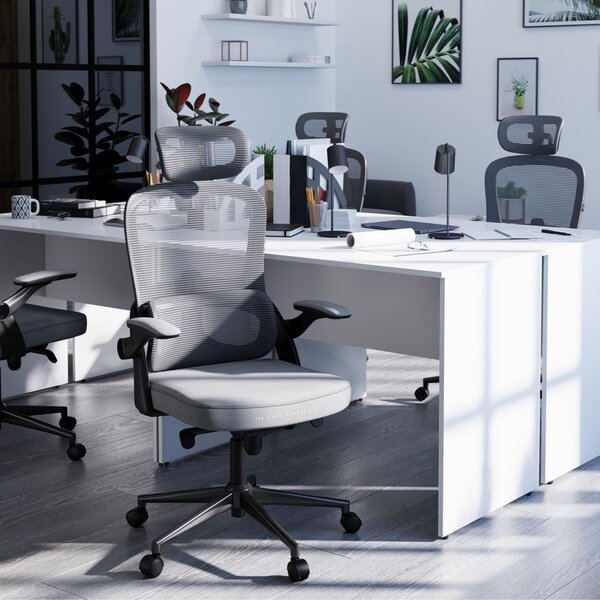 Ergonomiczny fotel do pracy w biurze Diablo V-Light szary