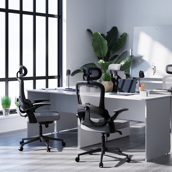 Ergonomiczny fotel do pracy w biurze Diablo V-Light szary