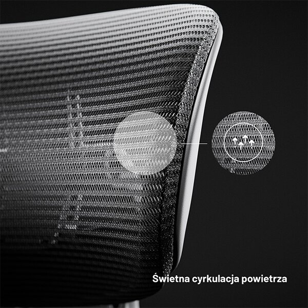 Ergonomiczny fotel do pracy w biurze Diablo V-Light czarny