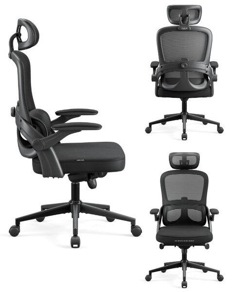 Ergonomiczny fotel do pracy w biurze Diablo V-Light czarny