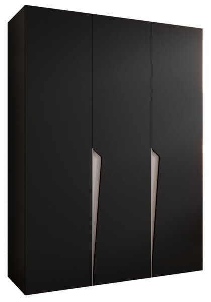 Szafa uchylna otwierana Piano 1 150 wys. 202 cm czarny + u. kaszmir