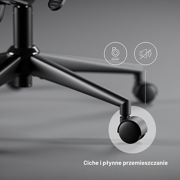 Ergonomiczny fotel do pracy w biurze Diablo V-Light czarny