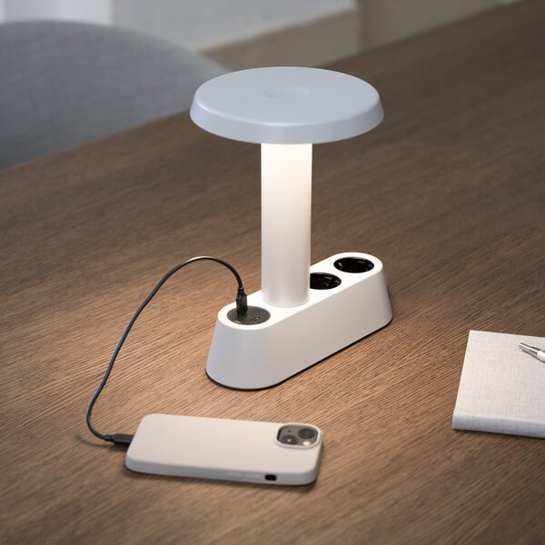 Lampa Stołowa NOMAD COLLECTION, NOMAD LAMP 01, ściemnialny, metaliczny, salon, aluminium, design