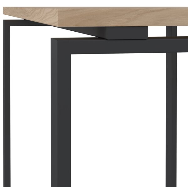 Biurko loft na płozach Sign 120 jackson hickory/szary mat
