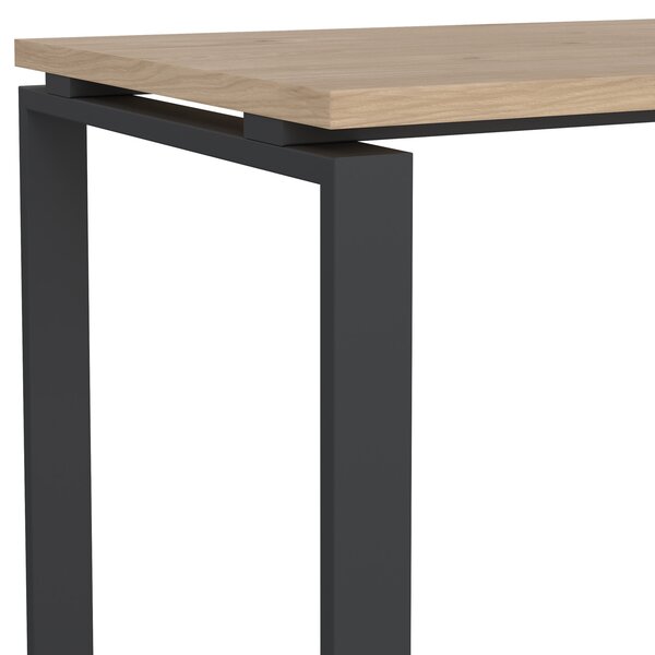 Biurko loft na płozach Sign 120 jackson hickory/szary mat