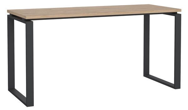 Biurko loft na płozach Sign 150 jackson hickory/szary mat