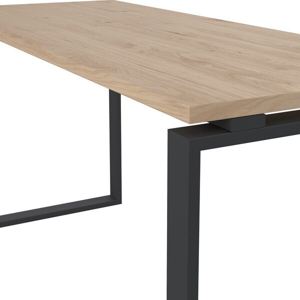 Biurko loft na płozach Sign 150 jackson hickory/szary mat