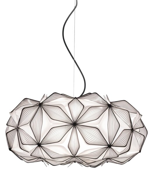 Lampa Wisząca Slamp, C'EST LA VIE, ściemnialny, czarny, salon, tworzywo sztuczne, design