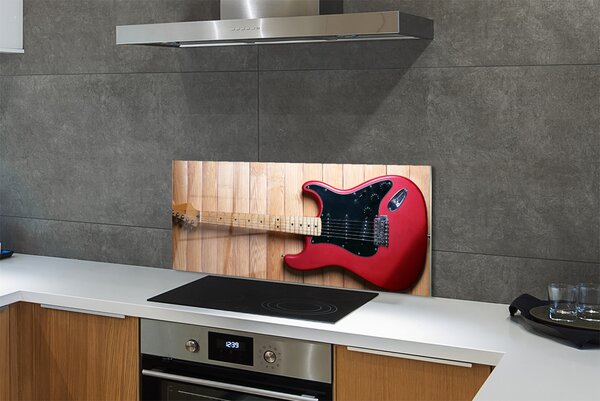 Szkło Ozdobne do Kuchni Rockowa Gitara Elektryczna