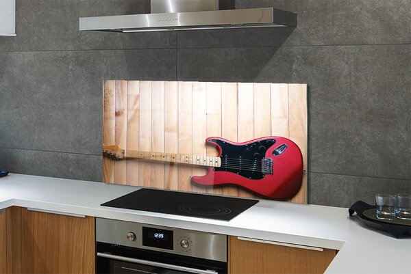 Szkło Ozdobne do Kuchni Rockowa Gitara Elektryczna