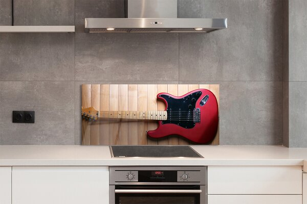 Szkło Ozdobne do Kuchni Rockowa Gitara Elektryczna