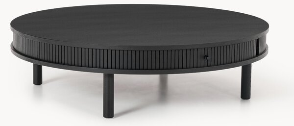 Stolik kawowy z ryflowanym frontem Calary, Ø 110 cm