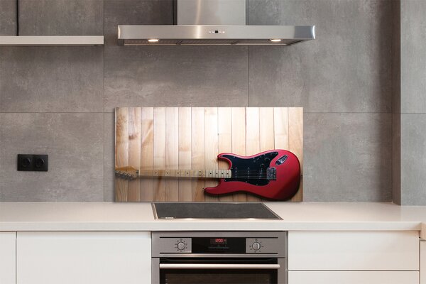Szkło Ozdobne do Kuchni Rockowa Gitara Elektryczna