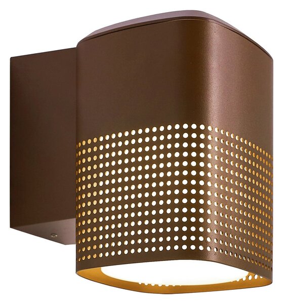 Zewnętrzna Lampa Nordlux, Sidara, ściemnialny, brąz rdzawy, balkon, aluminium, nowoczesny