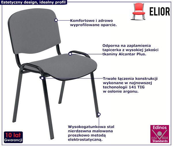 Fotel biurowy bez kółek Z9-M62