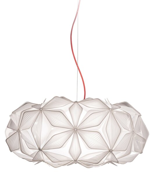Lampa Wisząca Slamp, C'EST LA VIE, ściemnialny, biały, salon, tworzywo sztuczne, design