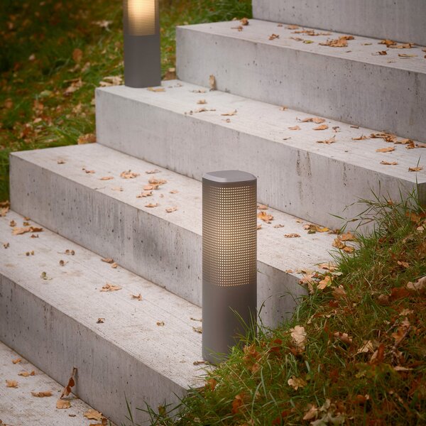 Zewnętrzna Lampa Nordlux, Sidara, ściemnialny, szary, aluminium, nowoczesny