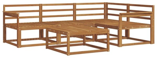 Zestaw sof na zewnątrz 5 szt. naturalny lite drewno akacji