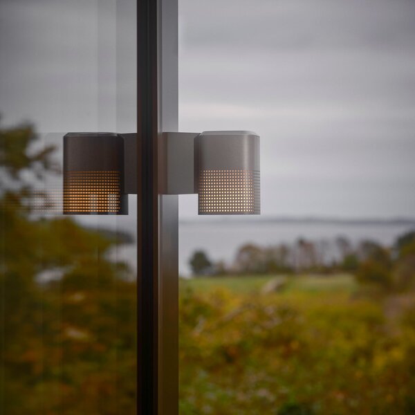 Zewnętrzna Lampa Nordlux, Sidara, ściemnialny, szary, balkon, aluminium, nowoczesny