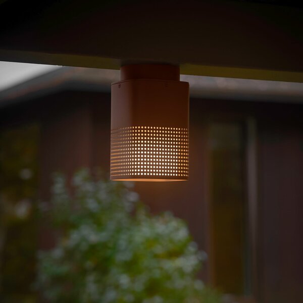 Zewnętrzna Lampa Nordlux, Sidara, ściemnialny, brąz rdzawy, balkon, aluminium, nowoczesny
