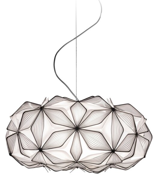 Lampa Wisząca Slamp, C'EST LA VIE, ściemnialny, czarny, salon, tworzywo sztuczne, design
