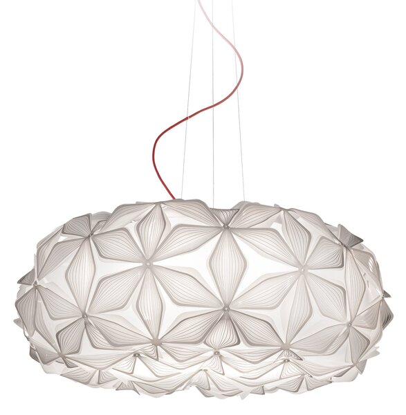 Lampa Wisząca Slamp, C'EST LA VIE, ściemnialny, biały, salon, tworzywo sztuczne, design