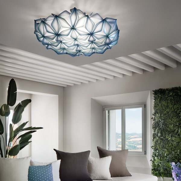 Lampa Sufitowa Slamp, La Vie, ściemnialny, niebieski, salon, tworzywo sztuczne, design