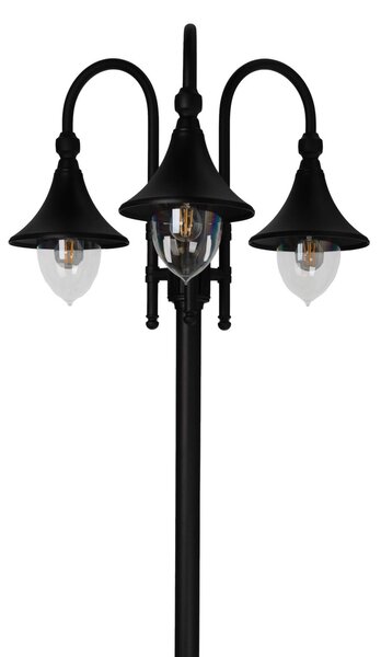 Zewnętrzna Lampa Norlys, czarny, taras, aluminium