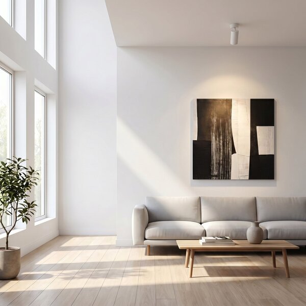 Lampa Sufitowa ANTIDARK, ściemnialny, biały, salon, aluminium
