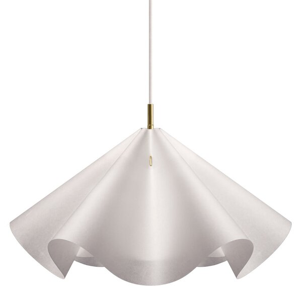 Lampa Wisząca Moebe, Sinuate, ściemnialny, biały, salon, papier | karton, design