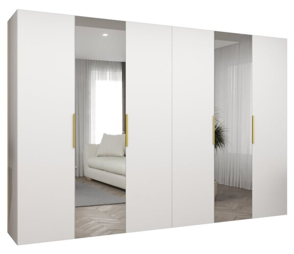 Szafa uchylna otwierana Marbella 2 300 wys. 202 cm biaÅy + u. zÅoty