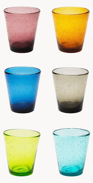 Komplet szklanek Color Bubble, 6 elem