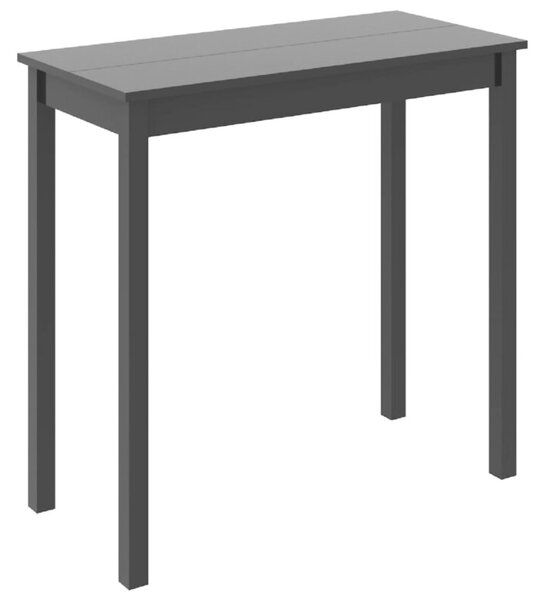 Stolik barowy z mdf, czarny, 115 x 55 x 107 cm