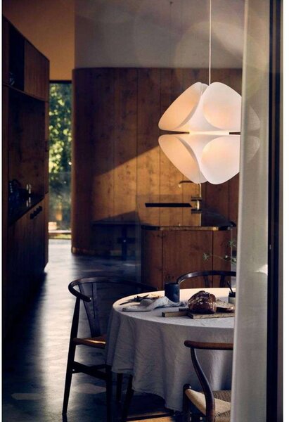 FRANDSEN Lampa wisząca Nova, możliwość ściemniania, biały / opal, salon / jadalnia, tworzywo sztuczne, nowoczesny