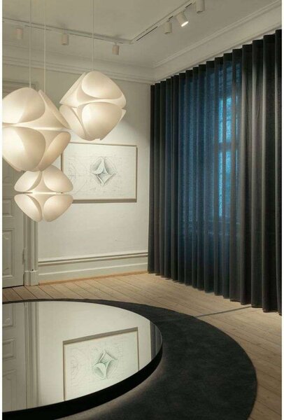 FRANDSEN Lampa wisząca Nova, możliwość ściemniania, biały / opal, salon / jadalnia, tworzywo sztuczne, nowoczesny