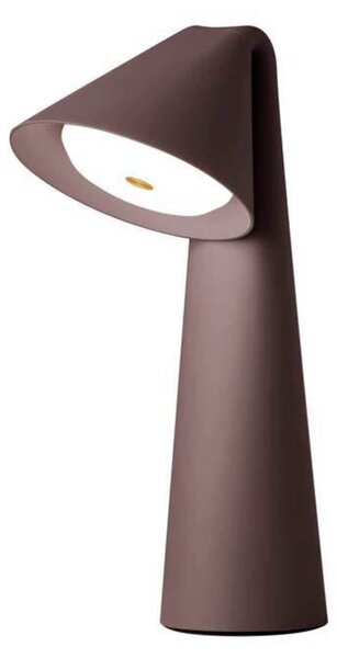 FRANDSEN Lampa stołowa Ami, możliwość ściemniania, brązowy / rdzawy, salon / jadalnia, metal, nowoczesny