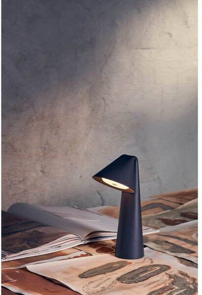 FRANDSEN Lampa stołowa Ami, możliwość ściemniania, brązowy / rdzawy, salon / jadalnia, metal, nowoczesny