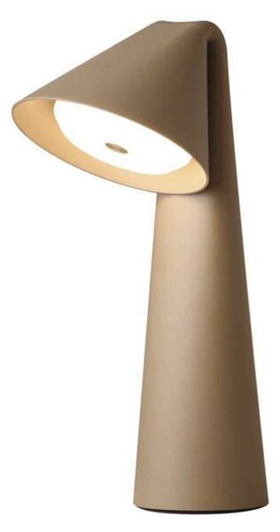 FRANDSEN Lampa stołowa Ami, możliwość ściemniania, kremowy / amber, salon / jadalnia, metal, nowoczesny