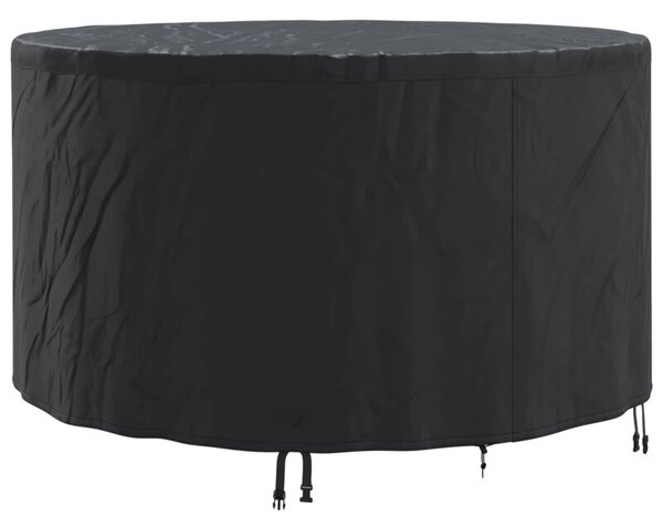 Elegancki pokrowiec na meble ogrodowe oksfordzki 600d - wodoodporny i odporny na uv, czarny, okrągły, 157 cm