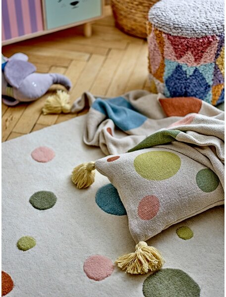Kremowy koc dziecięcy 130x160 cm Clennie – Bloomingville Mini