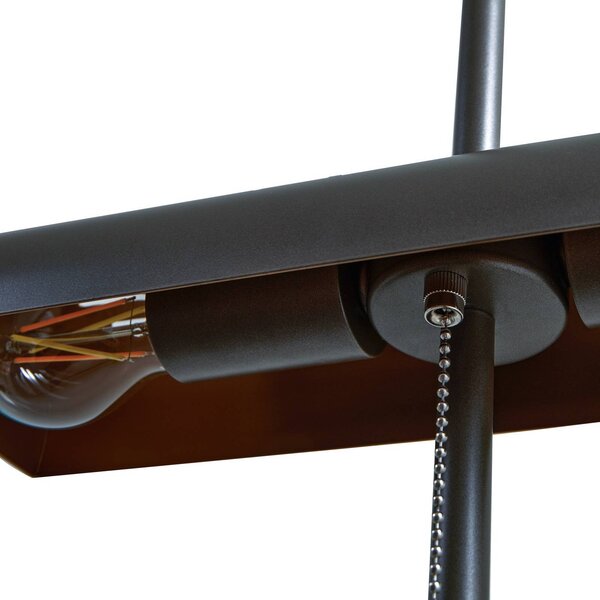 Lucande Lampa stojąca Nysira, czarny, salon / jadalnia, metal, nowoczesny