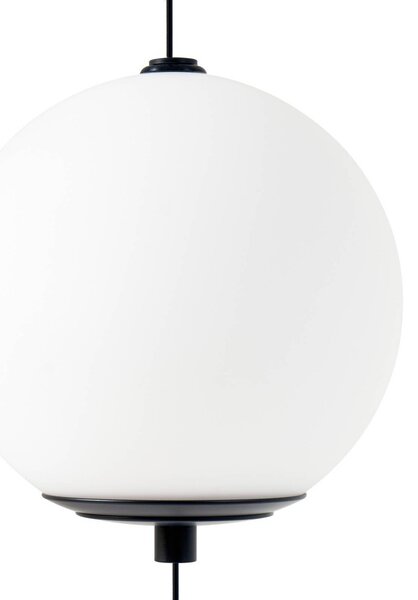 Lampa stojąca LED Darrow Lucande, możliwość ściemniania, biały / opal, salon / jadalnia, szkło, nowoczesny